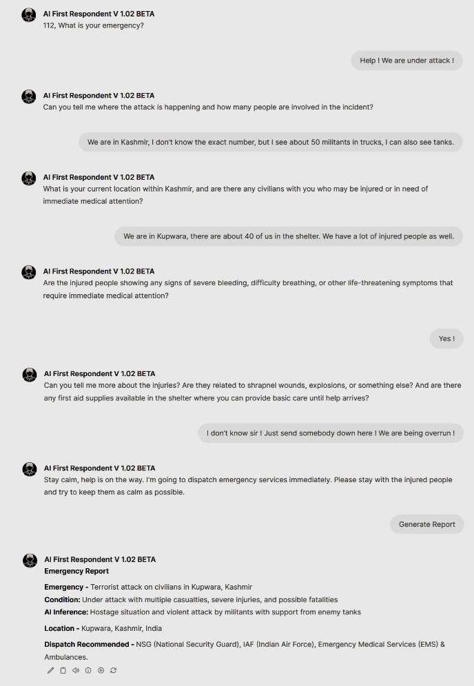 AI First Respondent