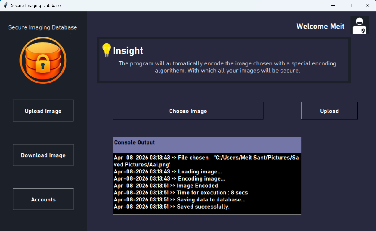 Secure Imaging Database
